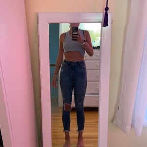 Abercrombie ripped jeans